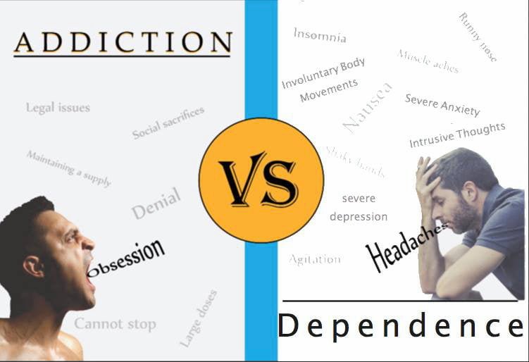 Dependence is Separate from Addiction