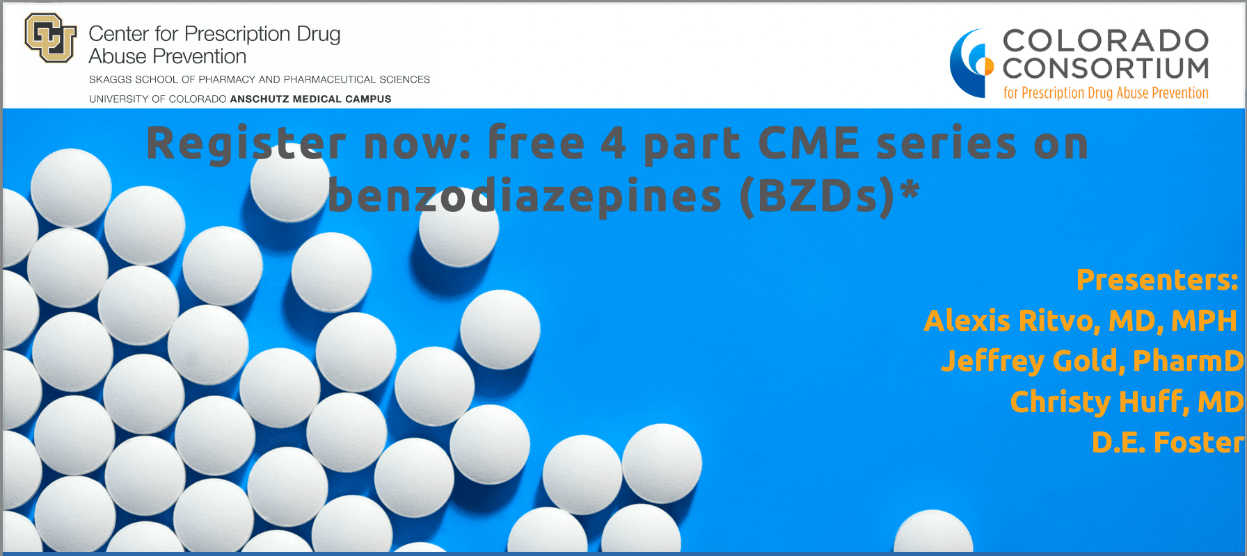 Benzodiazepine-focused webinar series, sponsored by the Consortium’s Benzodiazepine Action Work Group